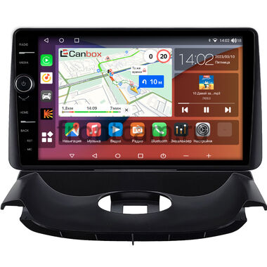 Peugeot 206 1998-2012 (черная, Тип 1) Canbox H-Line 7842-9-1494 на Android 10 (4G-SIM, 4/32, DSP, QLed)