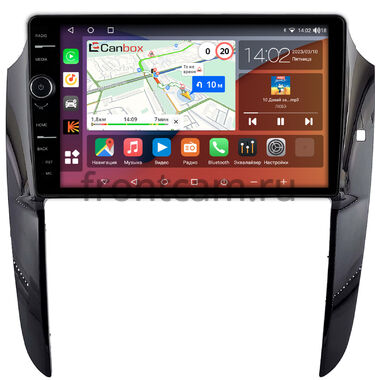 Toyota Ipsum (M20) 2001-2009 (Тип А, черная, глянцевая) Canbox H-Line 7842-9-2157 на Android 10 (4G-SIM, 4/32, DSP, QLed)