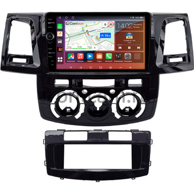 Toyota Fortuner, Hilux 7 2004-2015 (черная, глянцевая) Canbox H-Line 7842-9-2212 на Android 10 (4G-SIM, 4/32, DSP, QLed)