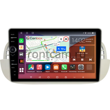 Fiat 500 2 2007-2015 Canbox H-Line 7842-9-2805 на Android 10 (4G-SIM, 4/32, DSP, QLed)