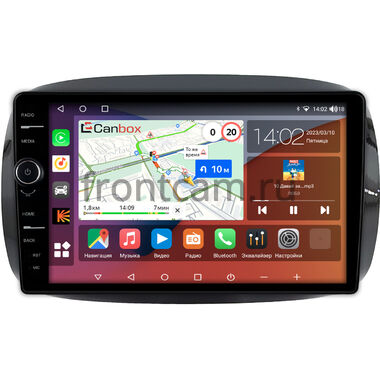 Smart Fortwo 3, Forfour 2 2014-2024 (для авто с цветным экраном) Canbox H-Line 7843-9-0637 на Android 10 (4G-SIM, 4/64, DSP, QLed)