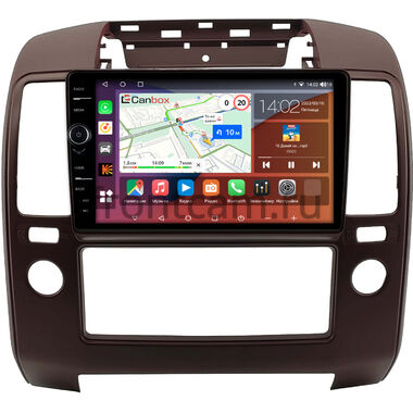 Nissan Navara 3 (D40), Pathfinder 3 2004-2014 (цвет марун) Canbox H-Line 7843-9-0900 на Android 10 (4G-SIM, 4/64, DSP, QLed)