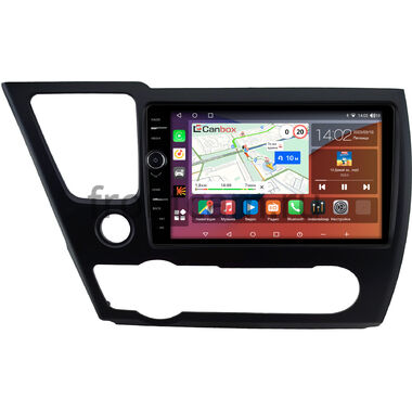 Honda Civic 9 4D 2013-2017 (матовая, левый руль, седан) Canbox H-Line 7844-9-0831 на Android 10 (4G-SIM, 6/128, DSP, QLed)