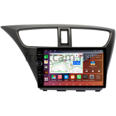 Honda Civic 9 5D 2011-2015 (левый руль, хэтчбэк) Canbox H-Line 7845-9-0108 Android 10 (4G-SIM, 8/256, DSP, QLed)