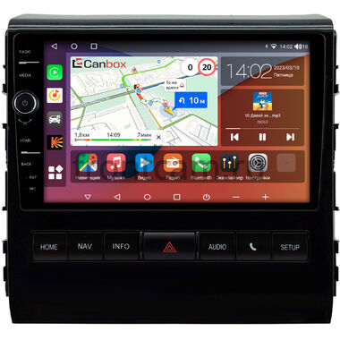 Toyota Land Cruiser 200 2015-2021 (глянцевая) Canbox H-Line 7845-9-0343 на Android 10 (4G-SIM, 8/256, DSP, QLed)