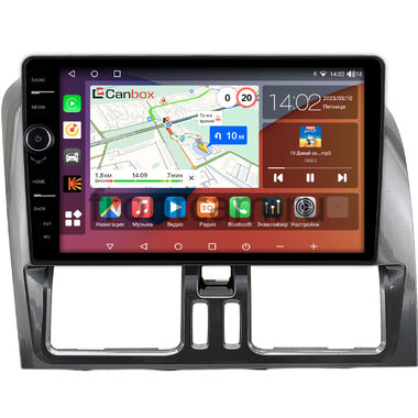 Volvo XC-60 2008-2017 (глянцевая, темно-серая) Canbox H-Line 7845-9-0468 на Android 10 (4G-SIM, 8/256, DSP, QLed)