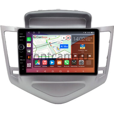 Chevrolet Cruze 2008-2012 (серебро) Canbox H-Line 7845-9-1284 на Android 10 (4G-SIM, 8/256, DSP, QLed)