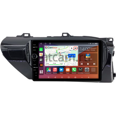 Toyota Hilux 8 (2015-2024) (руль справа) Canbox H-Line 7852-10-0208 на Android 10 (4G-SIM, 4/32, DSP, QLed) (для любой комплектации)