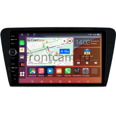Skoda Octavia A7 2013-2020 (глянцевая) Canbox H-Line 7853-1048 на Android 10 (4G-SIM, 4/64, DSP, QLed)