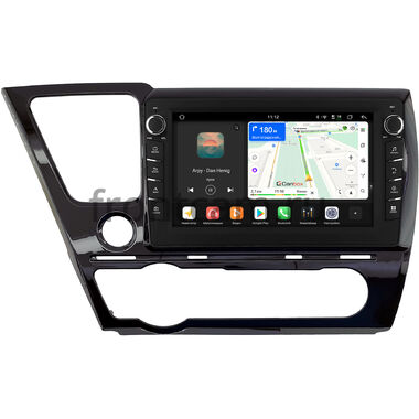 Honda Civic 9 4D 2013-2017 (глянцевая, левый руль, седан) Canbox H-Line 8833-9-0131 Android 14 (4G-SIM, 4/64, DSP, IPS) С крутилками
