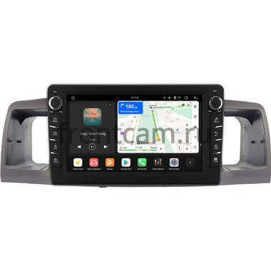 Toyota Allex, Corolla (E120) 2000-2007 (бежевая) Canbox H-Line 8834-9-0254 на Android 14 (4G-SIM, 6/128, DSP, IPS) С крутилками