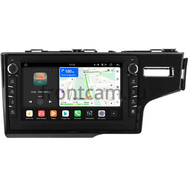 Honda Fit 3 2013-2020 (глянцевая, правый руль) Canbox H-Line 8833-9-0511 Android 14 (4G-SIM, 4/64, DSP, IPS) С крутилками