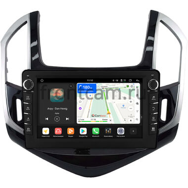 Chevrolet Cruze 2012-2016 (черно-серая, глянцевая) Canbox H-Line 8834-9-0664 на Android 14 (4G-SIM, 6/128, DSP, IPS) С крутилками