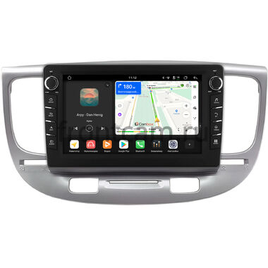 Kia Rio 2 2005-2011 (серебряная) Canbox H-Line 8833-9-0706 на Android 14 (4G-SIM, 4/64, DSP, IPS) С крутилками