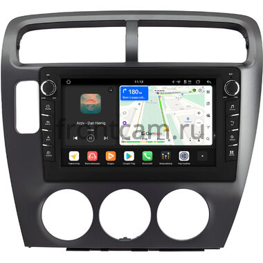 Honda Civic 7 2000-2006 (для авто с кондицыонером, левый руль, серая) Canbox H-Line 8833-9-1483 на Android 14 (4G-SIM, 4/64, DSP, IPS) С крутилками