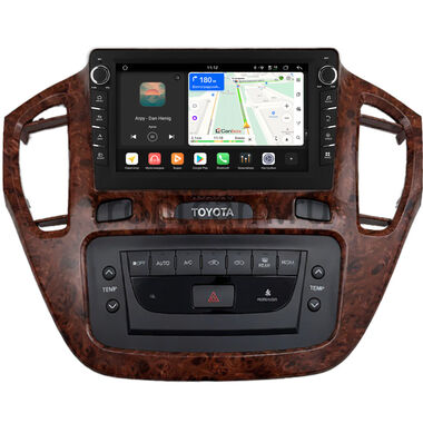 Toyota Highlander (U20), Kluger (XU20) 2000-2007 (орех) Canbox H-Line 8833-9-1562 на Android 14 (4G-SIM, 4/64, DSP, IPS) С крутилками