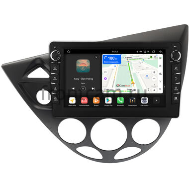 Ford Focus 1998-2005 (черная) Canbox H-Line 8833-9-1716 на Android 14 (4G-SIM, 4/64, DSP, IPS) С крутилками