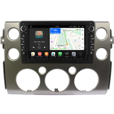 Toyota FJ Cruiser 2006-2022 (серебро) Canbox H-Line 8834-9-189 на Android 14 (4G-SIM, 6/128, DSP, IPS) С крутилками