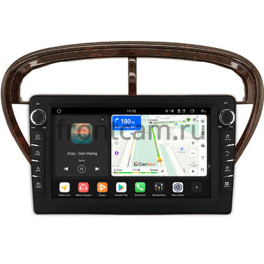 Peugeot 607 2000-2004 (под дерево, глянцевая) Canbox H-Line 8834-9-2038 на Android 14 (4G-SIM, 6/128, DSP, IPS) С крутилками