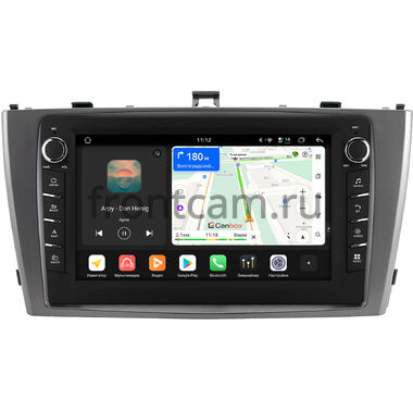 Toyota Avensis 3 2008-2015 (серебро) Canbox H-Line 8834-9-3018 на Android 14 (4G-SIM, 6/128, DSP, IPS) С крутилками