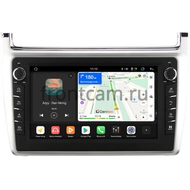 Volkswagen Polo 5 2009-2020 (серебро) Canbox H-Line 8833-9-540 на Android 14 (4G-SIM, 4/64, DSP, IPS) С крутилками