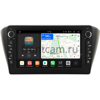 Skoda Fabia 3 2014-2018 (черная) Canbox H-Line 8833-9-571 на Android 14 (4G-SIM, 4/64, DSP, IPS) С крутилками