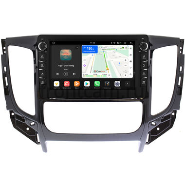 Mitsubishi L200 5, Pajero Sport 3, Montero Sport 3 2015-2019 (для авто с МКПП, с климат-контролем, глянцевая) Canbox H-Line 8833-9-637 на Android 14 (4G-SIM, 4/64, DSP, IPS) С крутилками
