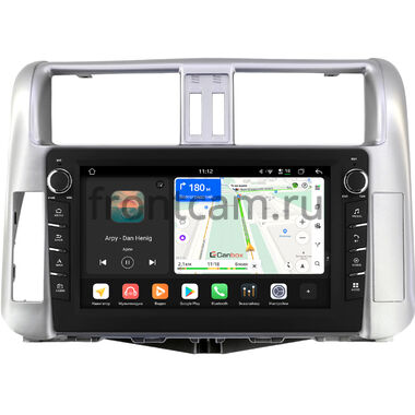Toyota Land Cruiser Prado 150 2009-2013 (серебристая, для авто без усилителя) Canbox H-Line 8833-9004 на Android 14 (4G-SIM, 4/64, DSP, IPS) С крутилками
