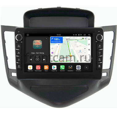 Chevrolet Cruze 2008-2012 (черная) Canbox H-Line 8834-9010 на Android 14 (4G-SIM, 6/128, DSP, IPS) С крутилками
