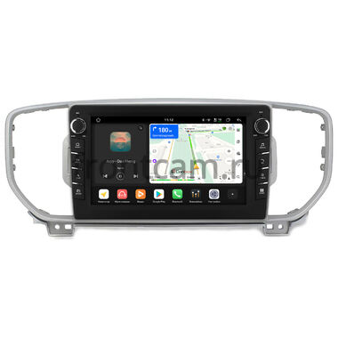 Kia Sportage 4 2015-2018 (серебряная, для авто без камеры) Canbox H-Line 8834-9044 на Android 14 (4G-SIM, 6/128, DSP, IPS) С крутилками