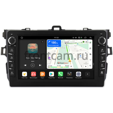 Toyota Corolla (E150) 2006-2013 (черная, без воздуховодов) Canbox H-Line 8834-9094 на Android 14 (4G-SIM, 6/128, DSP, IPS) С крутилками