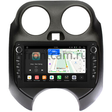 Nissan March (K13) 2010-2013 Canbox H-Line 8833-9100 на Android 14 (4G-SIM, 4/64, DSP, IPS) С крутилками