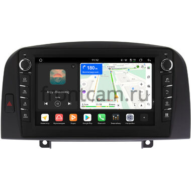Hyundai Sonata 5 (NF) 2004-2007 (черная) Canbox H-Line 8834-9259 на Android 14 (4G-SIM, 6/128, DSP, IPS) С крутилками