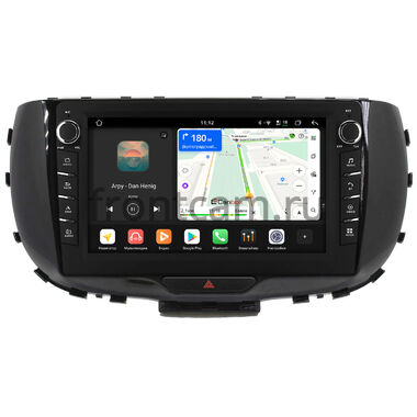 Kia Soul 3 2019-2024 (глянцевая) Canbox H-Line 8833-9310 на Android 14 (4G-SIM, 4/64, DSP, IPS) С крутилками