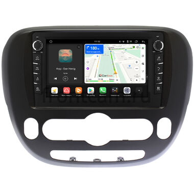 Kia Soul 2 2013-2019 (с климат-контролем, матовая) Canbox H-Line 8834-9390 на Android 14 (4G-SIM, 6/128, DSP, IPS) С крутилками