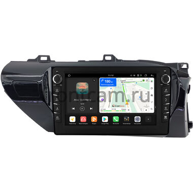 Toyota Hilux 8 2015-2026 (руль справа) Canbox H-Line 8838-10-0208 на Android 14 (4G-SIM, 6/128, DSP, QLed) С крутилками (для любой комплектации)
