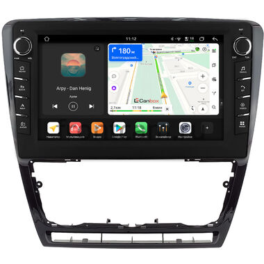 Skoda Octavia A5 2004-2013 (черная, глянцевая) Canbox H-Line 8839-10-0229 на Android 14 (4G-SIM, 8/128, DSP, QLed) С крутилками