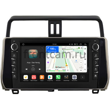 Toyota Land Cruiser Prado 150 2017-2024 (бронзовая) Canbox H-Line 8837-10-0308 на Android 14 (4G-SIM, 4/64, DSP, QLed) С крутилками (для авто с 4 камерами)