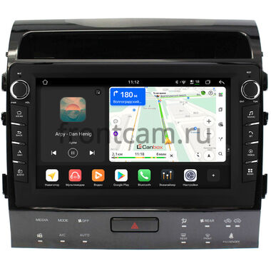 Toyota Land Cruiser 200 2013-2015 для авто с Navi (Тип B) Canbox H-Line 8838-10-1202 на Android 14 (4G-SIM, 6/128, DSP, QLed) С крутилками