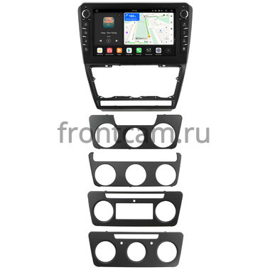 Skoda Octavia A5 2004-2013 (черная, матовая) Canbox H-Line 8839-10-1217 на Android 14 (4G-SIM, 8/128, DSP, QLed) С крутилками