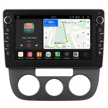 Volkswagen Jetta 5 2005-2011 (авто без климат-контроля) Canbox H-Line 8838-10-1307 на Android 14 (4G-SIM, 6/128, DSP, QLed) С крутилками