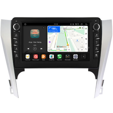 Toyota Camry XV50 2011-2014 Canbox H-Line 8837-10-169-1 на Android 14 (4G-SIM, 4/64, DSP, QLed) С крутилками (для авто с камерой, JBL)