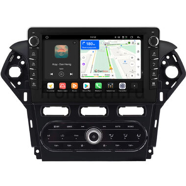 Ford Mondeo 4 2006-2010 (черная, Тип 2) Canbox H-Line 8837-10-2185 встроенный климат на Android 14 (4G-SIM, 4/64, DSP, QLed) С крутилками