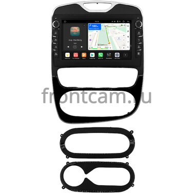 Renault Clio 4 2016-2019 Canbox H-Line 8837-10-2808 на Android 14 (4G-SIM, 4/64, DSP, QLed) С крутилками