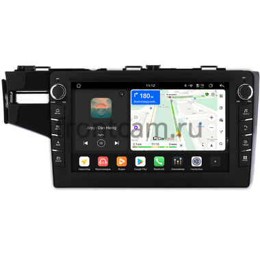 Honda Jazz 3 2014-2020 (левый руль) Canbox H-Line 8838-10-468 на Android 14 (4G-SIM, 6/128, DSP, QLed) С крутилками