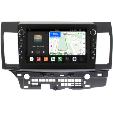 Mitsubishi Lancer 10 2007-2017 (для авто без Rockford) Canbox H-Line 8838-1021 на Android 14 (4G-SIM, 6/128, DSP, QLed) С крутилками