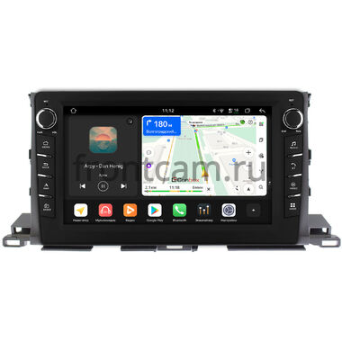 Toyota Highlander 3 (U50) 2013-2019 Canbox H-Line 8837-1035 на Android 14 (4G-SIM, 4/64, DSP, QLed) С крутилками