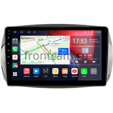 Smart Fortwo 3, Forfour 2 (2014-2024) Canbox L-Line 4167-9-019 на Android 10 (4G-SIM, 3/32, TS18, DSP, QLed)