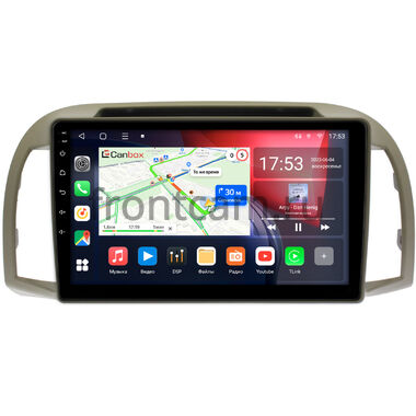 Nissan March (K12), Micra (K12) (2002-2010) Canbox L-Line 4167-9-1354 на Android 10 (4G-SIM, 3/32, TS18, DSP, QLed)