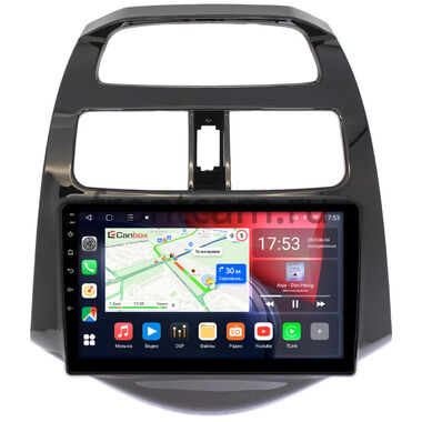 Chevrolet Spark (2009-2016), Spark 3 (M300) (2020-2024) (глянцевая) Canbox L-Line 4167-9164 на Android 10 (4G-SIM, 3/32, TS18, DSP, QLed)